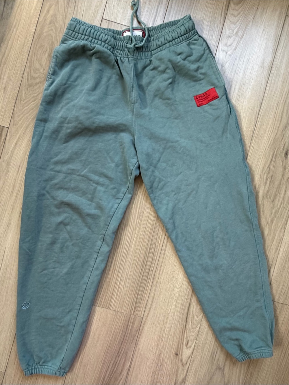 CHNGE Unisex Joggers Sweatpants L Lt Green/Teal Streetwear Organic